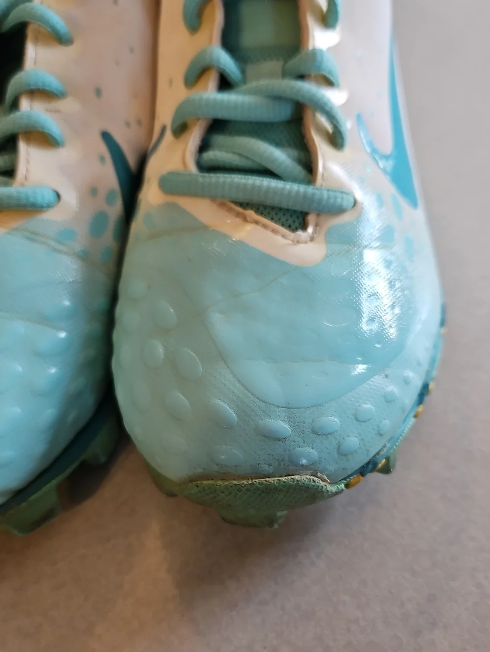 Nike Teal And White Softball Cleats